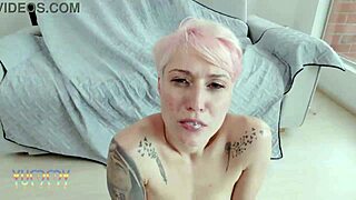 Sensual Mina K Feels Intense Pleasure From Three Big Black Cocks