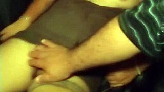 Latina slut fingers her wet pussy in the uber ride while moaning loudly!