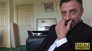 dominated petite 18+ blonde gets her mouth roughly fucked in hardcore bdsm scene