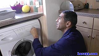 classy milf gets pounded hard by the plumber