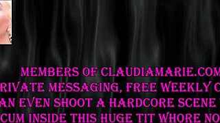 huge tits bounce as she rides black cock