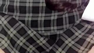 mi profesor me convence de sexo sin condon, llenandome de semen en uniforme escolar