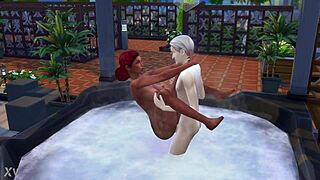 The Sims 4 Bath Scene