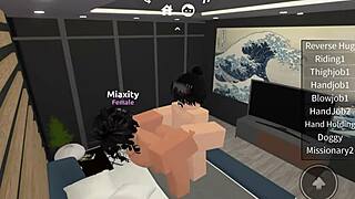 fucking a roblox slut turns into an intense homemade encounter