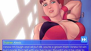 trainer alexis fucks guy with strapon