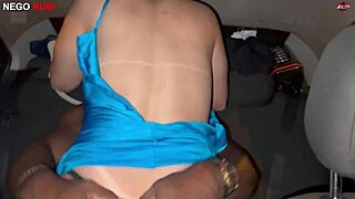 hotwife paolla gets flashed and humiliated with monster cock in public car