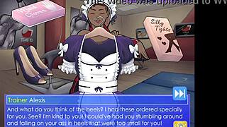 trainer alexis fucks guy with strapon