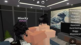 fucking a roblox slut turns into an intense homemade encounter