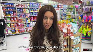 Katty West takes off condom during sex with fan and lets him cum inside her