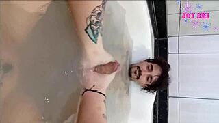 Cuckold Husband at Work, I Invite Friend Fele for Bareback Pussy Fucking