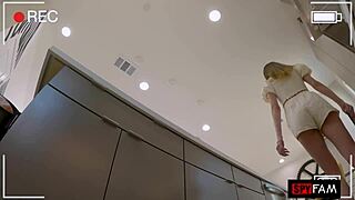 camilla cream begs for stepdad's cock after catching him stroking