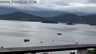 black couple picks up beach stranger for home adventures with bruninha