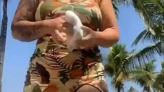 i let the guy slap my ass on the beach and he pulled out his dick - i got scared but ended up sucking it