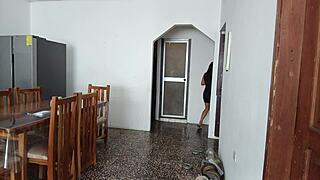 Maid Shows Her Ass On Camera For Fetish Video