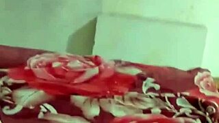 The Indonesian aunt, feeling very horny, engages in passionate sex with a man sporting a big cock.