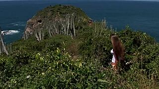 Beautiful beach threesome adventure