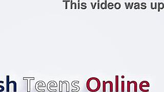 british teen experiences first spitroast with mmf group and cumshot