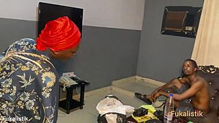 Black amateur with nice tits receives a big facial. Cum all over! 😉