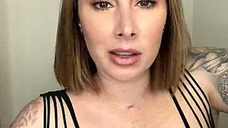 why is paige in fishnets using big black dildo?