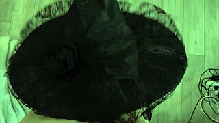 Sexy witch boldly steals cum for her potion in a hardcore Halloween parody