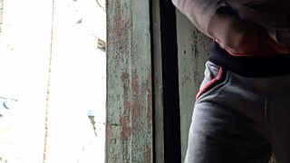 Caught Neighbor Masturbating, Fucked Her with Strap-On