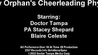 bratty orphans undergo cheerleading physical by dr tampa.