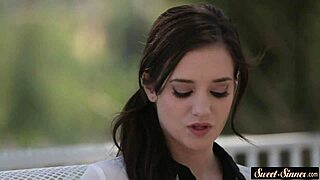 Teen beauty enjoys stepbrother's company in a family fantasy.