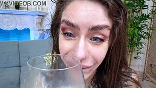 Powerful Anal Fuck for Skinny Slut Holy Wood!