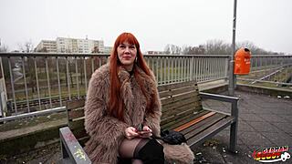 german scout, is this skinny tall redhead soley summer ready for her first porn casting?