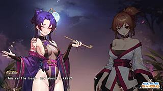 ep22 bdsm sex with manari - half-demon shinobi feels intense pleasure