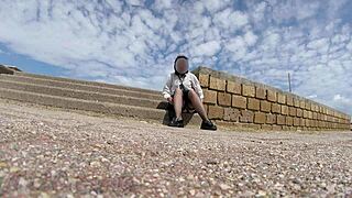 French teacher misscreamy squirts during masturbation in front of students at school