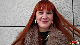 german scout, is this skinny tall redhead soley summer ready for her first porn casting?