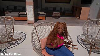 Ebony cougar boss fucked hard by college student at vegas resort 😈