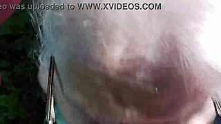 Sexy Mature Just Sucking Some Cock In The Woods