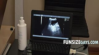 Massive cock pounds twink's ass in bold hospital ultrasound