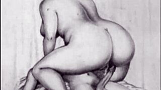 vintage erotic art collection