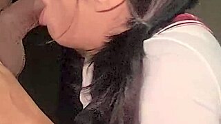 mexican milf in schoolgirl lingerie moans during amateur pov fucking