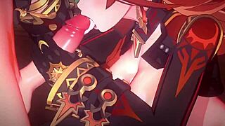 this hentai video features big tits getting creampied in anime style 😏