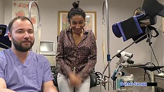 Dr tampa performs the entrance physical on miss mars at tampa university backstage