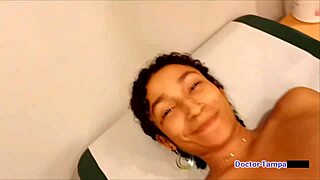 Dr tampa performs the entrance physical on miss mars at tampa university backstage