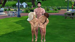 Sims 4 Porn Mortimer Is Suprised By Two Horny Sluts