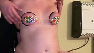 Tits Bound in Bdsm Bondage with Slaps and Submission