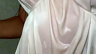 oiled up titfuck with big slutty tits and messy cumshot 😍