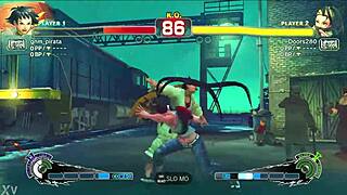 Young ninja engages in passionate fucking with karate student on the street