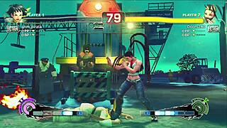 Young ninja engages in passionate fucking with karate student on the street