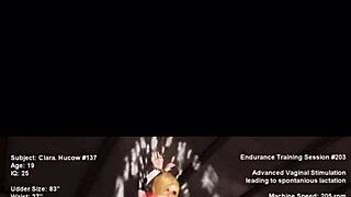 3d hq pov solo cowgirl moaning squirting big tits blonde