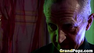 Reverse cowgirl blonde teen 18+ riding old stud