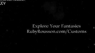 Ruby says, Stroke your cock for me