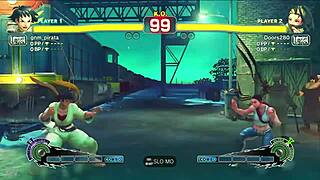 Young ninja engages in passionate fucking with karate student on the street