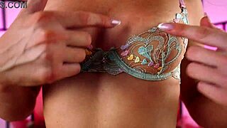 love heart print lingerie try on by hannahjames710